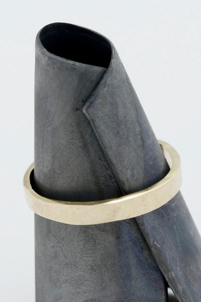 Hand-hammered gold ring