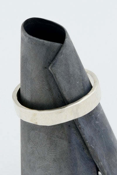 Hand-hammered gold ring