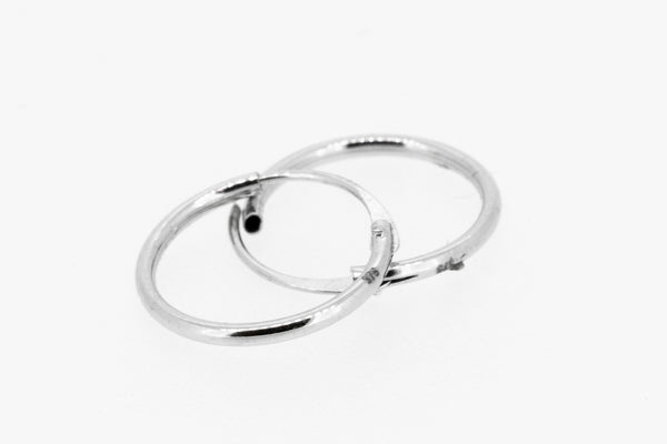 Sterling silver hoops