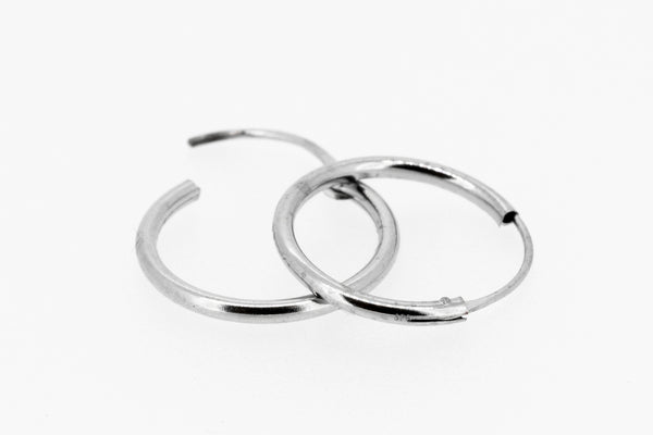 Sterling silver hoops