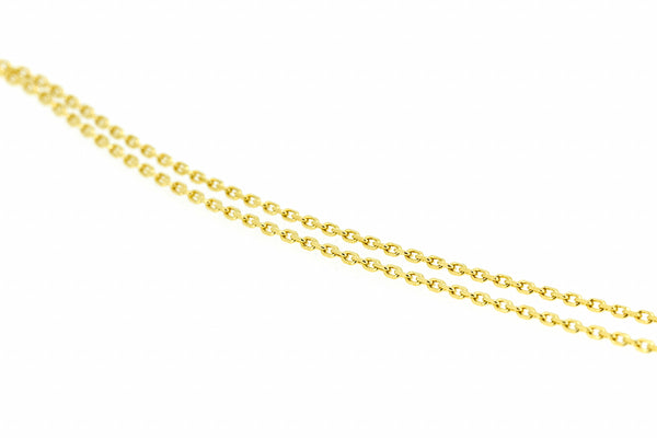 Fine oval-link chain