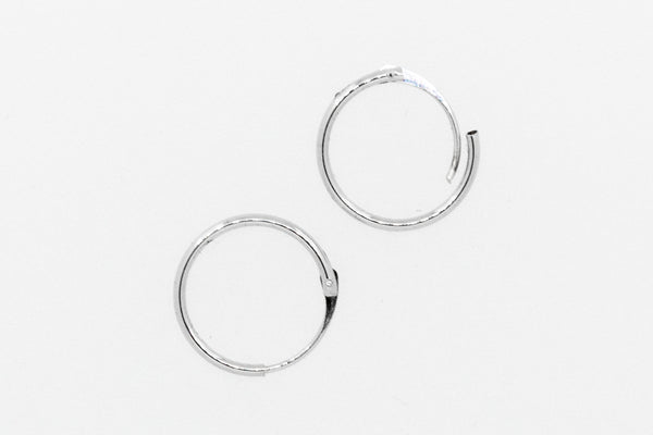 Sterling silver hoops