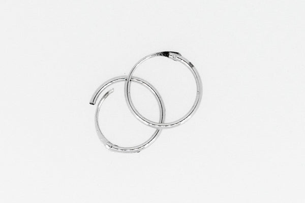 Sterling silver hoops