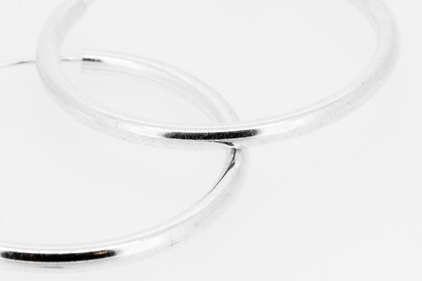 Sterling silver hoops