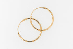 Gold hoop earrings