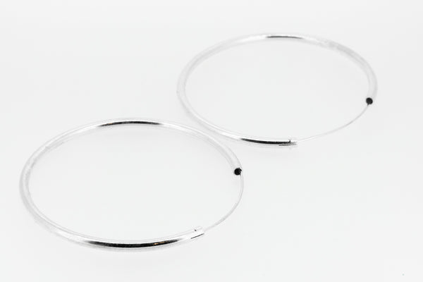 Sterling silver hoops