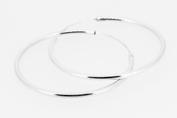 Sterling silver hoops