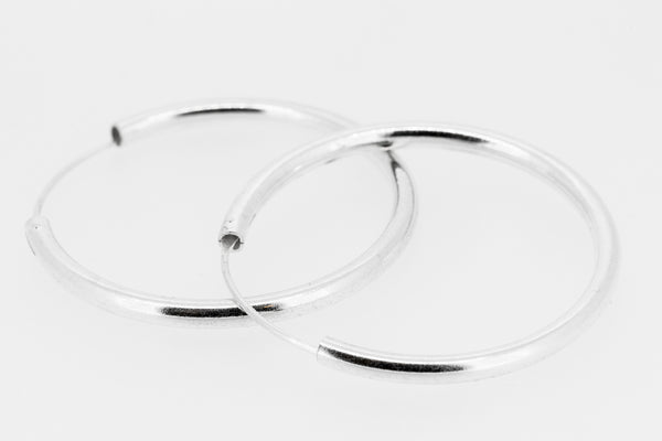 Sterling silver hoops