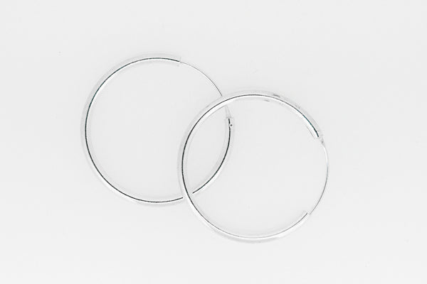 Sterling silver hoops