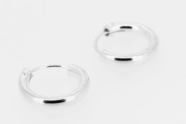 Sterling silver hoops
